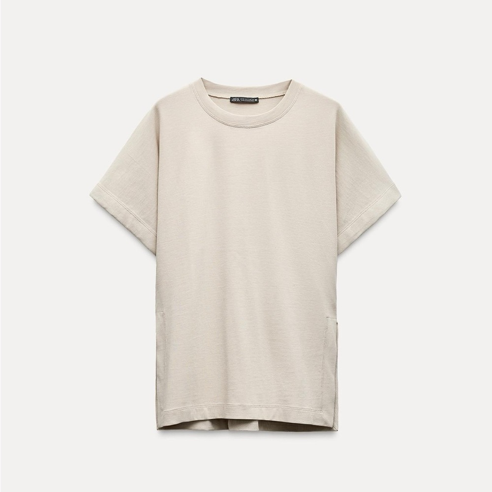 NWT Zara Heavy Cotton Opening Top